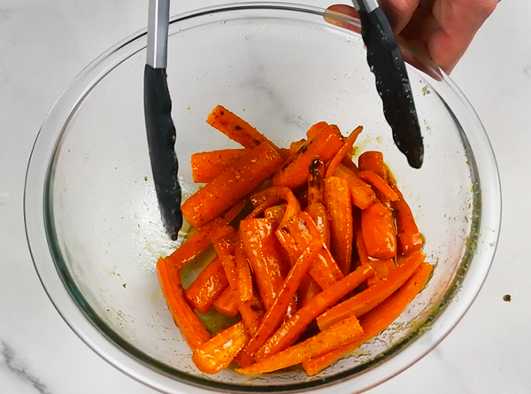 Honey-Balsamic Carrots w/ Almonds & Craisins - Step 4